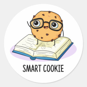 Sticker Rond Smart Cookie Funny Snack Pun