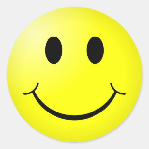 Sticker Rond Smiley