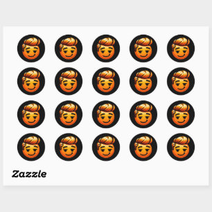 Sticker Rond Smilin Donald