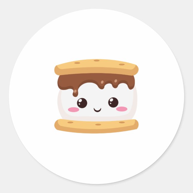 Sticker Rond Smores (Devant)