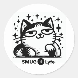 Sticker Rond SMUG4Lyfe - C'est un mode de vie !