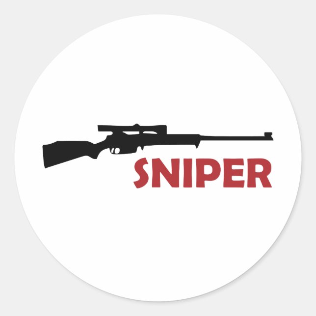 STICKER ROND **SNIPER** (Devant)