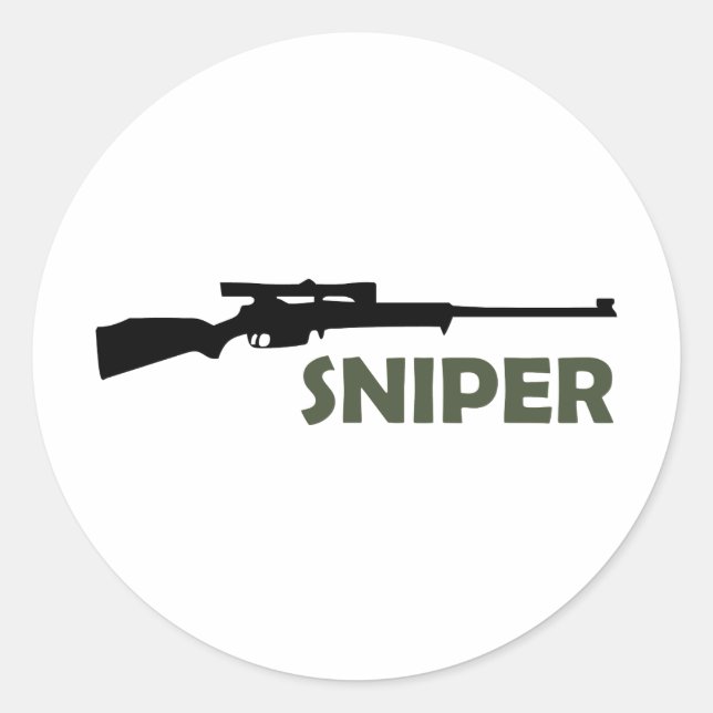 STICKER ROND **SNIPER** (Devant)