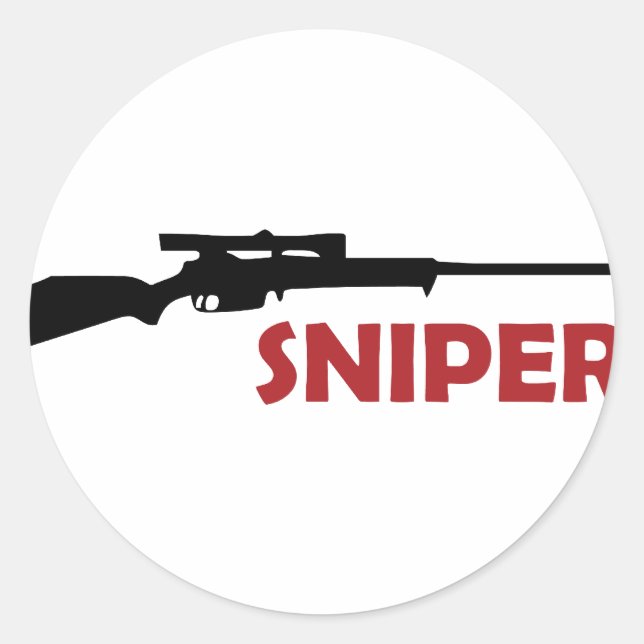 STICKER ROND **SNIPER** (Devant)