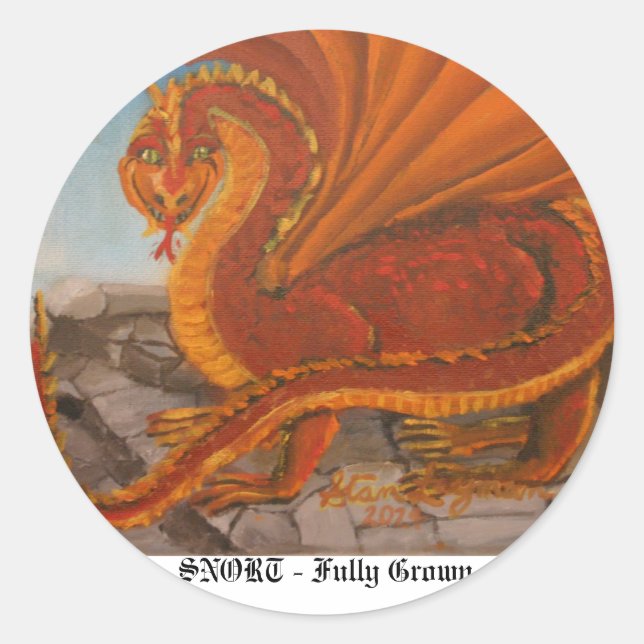 Sticker Rond SNORT - Entièrement cultivé (Devant)
