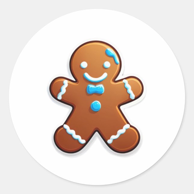 Sticker Rond Snow Globe I Monogram (Devant)