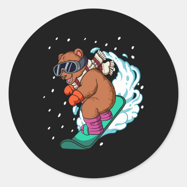 Sticker Rond Snowboard (Devant)