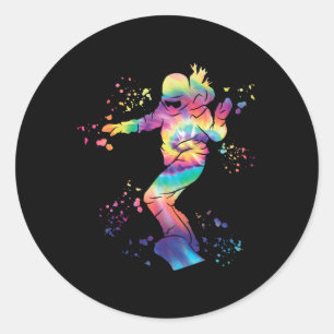 Sticker Rond Snowboard coloré Snowboard Snowboard 18