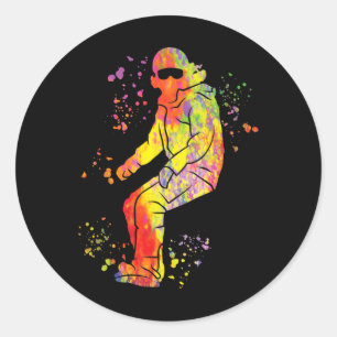 Sticker Rond Snowboard coloré Snowboard Snowboard 41