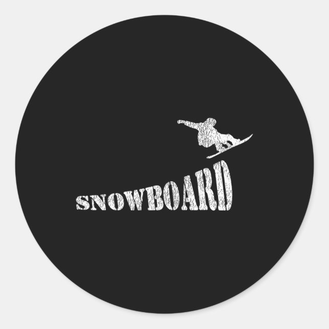 Sticker Rond Snowboard Snowboard (Devant)