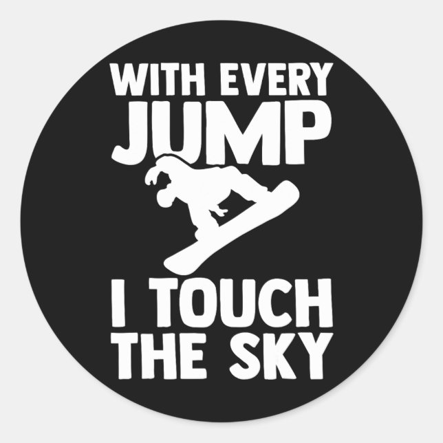 Sticker Rond Snowboard Snowboard Snowboard 1 (Devant)