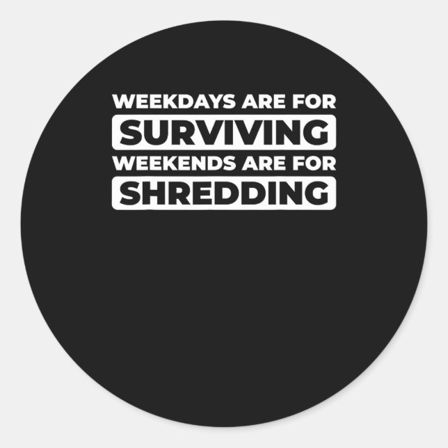 Sticker Rond Snowboard Snowboard Sports d'hiver - Snowboard (Devant)