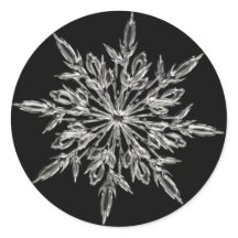 Sticker rond Snowflake
