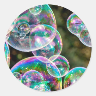 Sticker Rond Soap bubbles