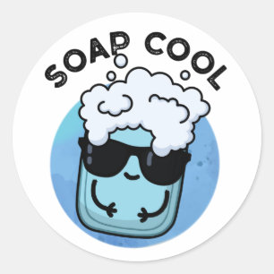 Sticker Rond Soap Cool Funny Soap Pun