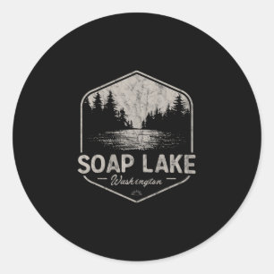 Sticker Rond Soap Lake Washington Plein air Vintage 3