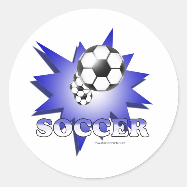 Sticker Rond Soccer! (Devant)