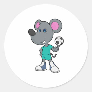 Sticker Rond Soccer Soccer