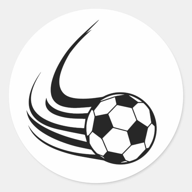 Sticker Rond Soccer Speed Art (Devant)