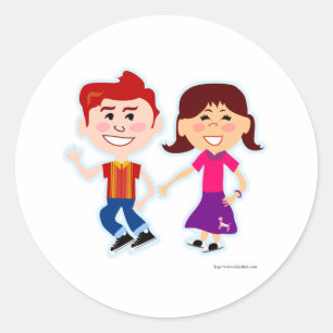 Sticker Rond Sock Hop Too