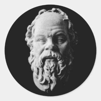 Sticker Rond Socrates