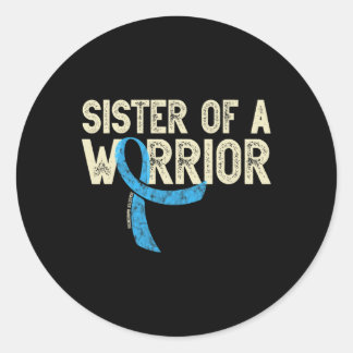 Sticker Rond Soeur D'Un Guerrier Sensibilisation Au Diabète Dia