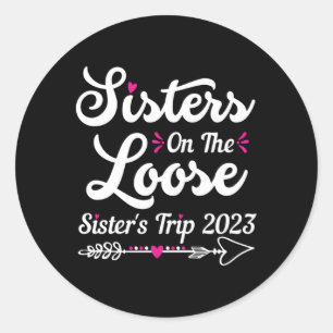 Sticker Rond Soeurs En Voyage De Soeur Perdue 2023