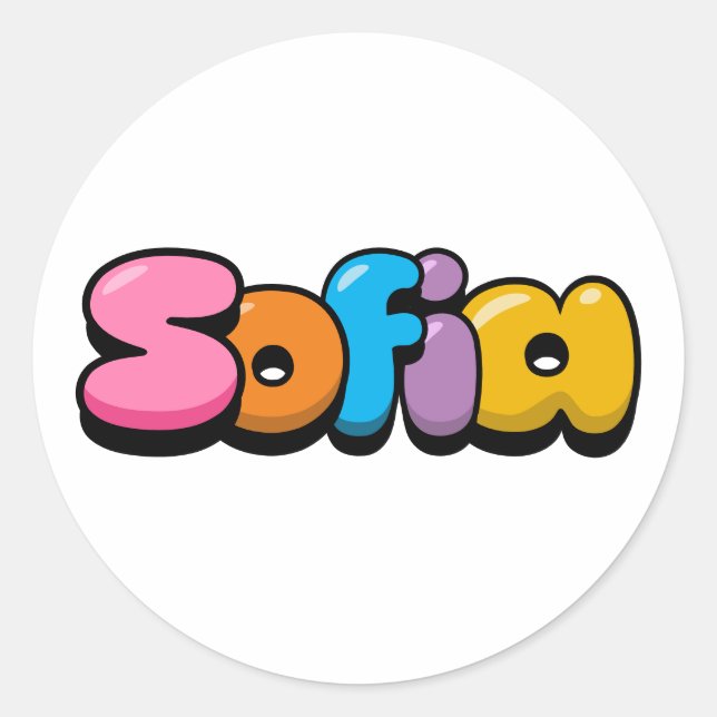 Sticker Rond Sofia (Devant)