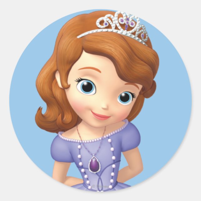 Sticker Rond Sofia le premier 1 (Devant)