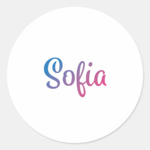 Sticker Rond Sofia Stylish Cursive