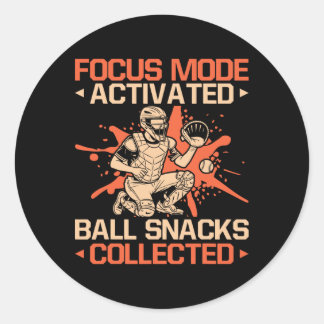 Sticker Rond Softll Catcher Focus Mode Activated Softll Mom 