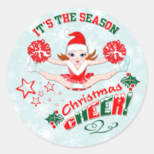 Sticker Rond Soin de Noël