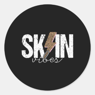Sticker Rond Soins de la peau Esthétique Soins de la peau
