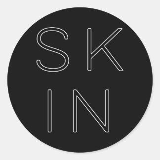 Sticker Rond Soins de la peau Spécialiste de la peau