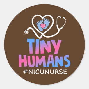 Sticker Rond Soins intensifs néonatals NICU