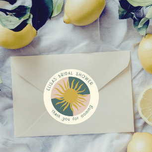 Sticker Rond Soirée au bord de la mer Réception de mariage Mode