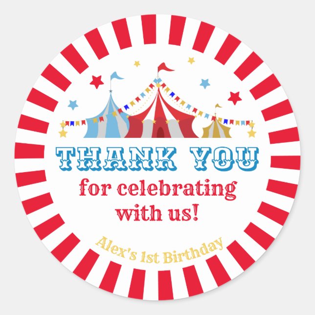 Sticker Rond Soirée Carnaval (Devant)