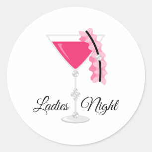 Sticker Rond Soirée Dames