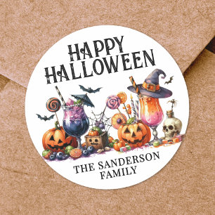 Sticker Rond Soirée d'Halloween