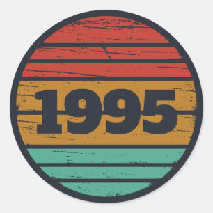 Sticker Rond Soirée personnalisée de trente vintages 30e annive