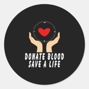 Sticker Rond Sois Cool Donne Du Sang