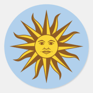 Sticker Rond Sol de Mayo - URUGUAY