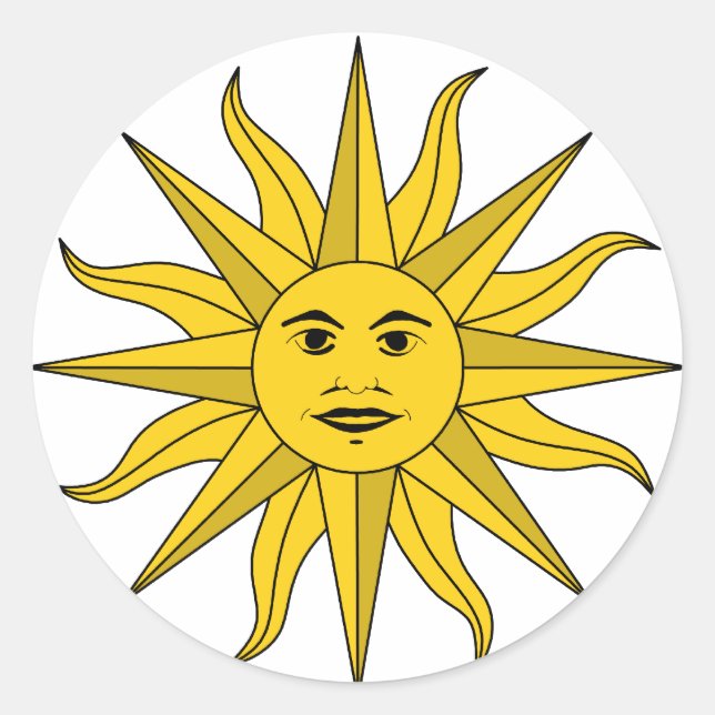 Sticker Rond sol Uruguay (Devant)