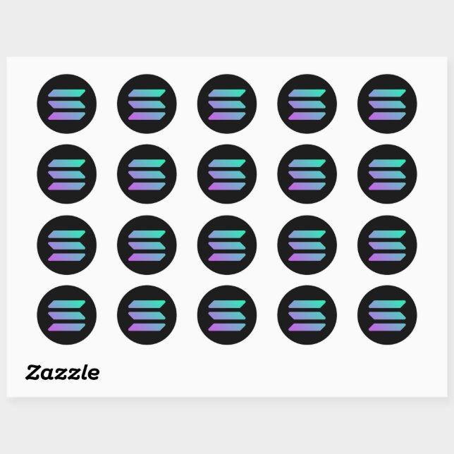 Sticker Rond Solana (Feuille)