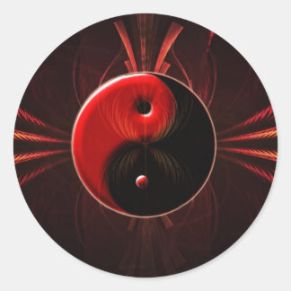 Sticker Rond Solde de feu