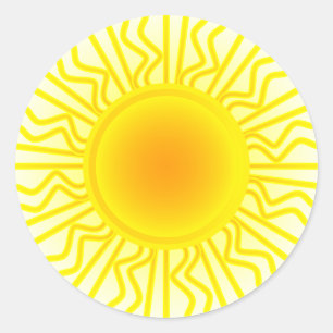 Sticker Rond Soleil