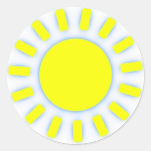Sticker Rond Soleil