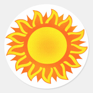 Sticker Rond Soleil