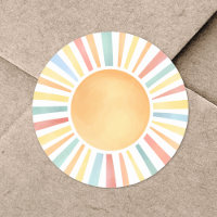 Soleil Eau Colorée Aquarelle