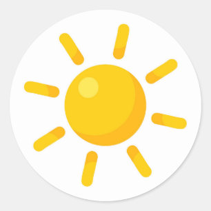 Sticker Rond Soleil mou